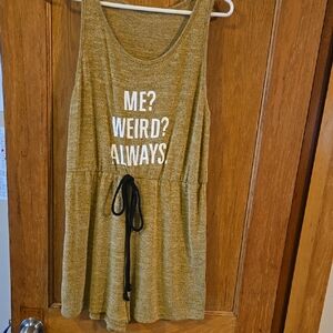 Brown Sleeveless Womens Romper with Fun Print